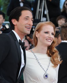 Adrien Brody et Jessica Chastain