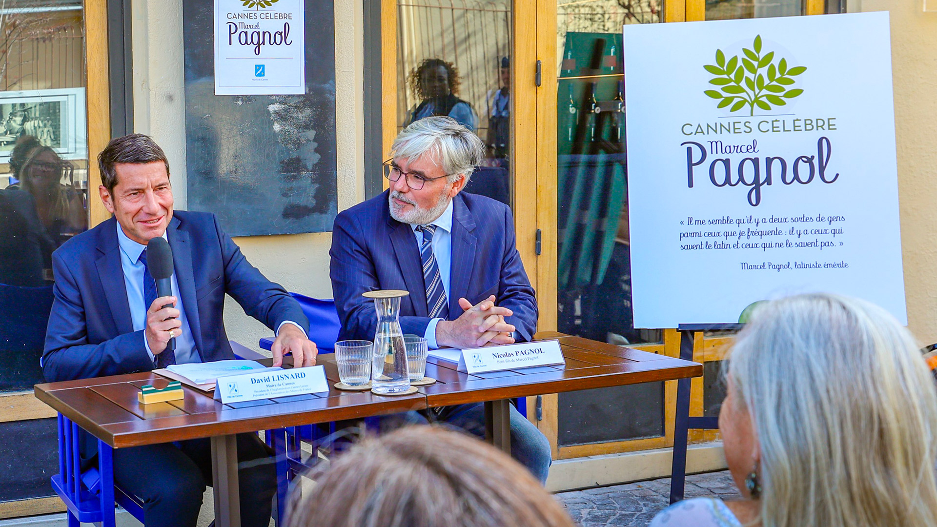 Le Maire de Cannes et Nicolas Pagnol 