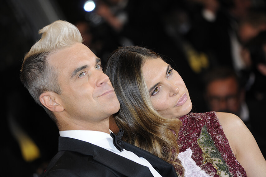 Robbie Williams et sa femme